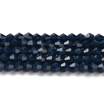 Opaque Solid Color Imitation Jade Glass Beads Strands GLAA-F029-P4mm-09-1