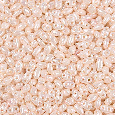 Opaque Colours Luster Glass Seed Beads SEED-T006-02H-1