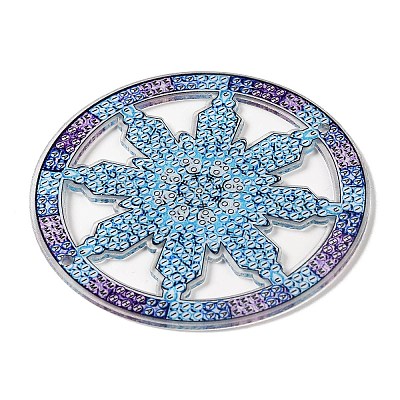 DIY Christmas Snowflake Pendant Decoration Diamond Painting Kits WG77635-01-1