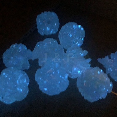 Luminous Plating Acrylic Beads PW-WG10111-01-1