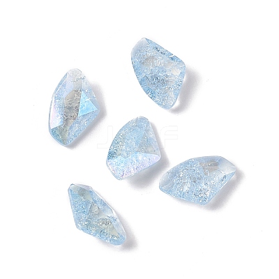 Crackle Moonlight Style K9 Glass Rhinestone Cabochons RGLA-J022-B-IO-1