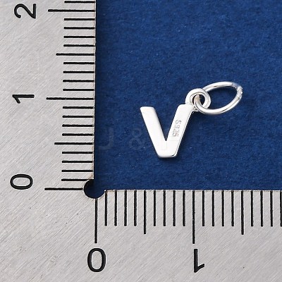 925 Sterling Silver Letter Charms LS-STER-C012-01S-V-1