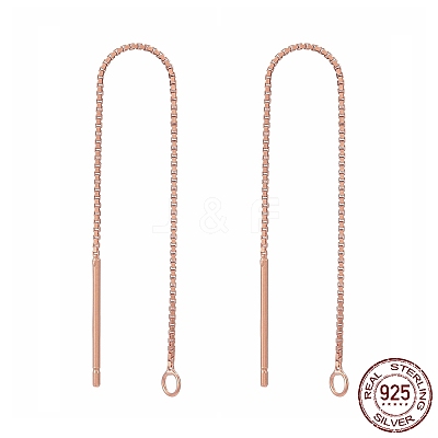 925 Sterling Silver Stud Earring Findings STER-E051-B-01RG-1