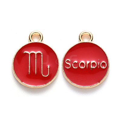 Alloy Enamel Pendants ENAM-S124-01B-07L-1