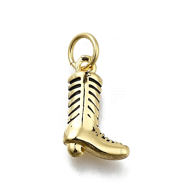 Brass Enamel Pendants KK-K400-50G-01B-1