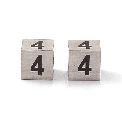 Tarnish Resistant 303 Stainless Steel European Beads STAS-G286-P04-1