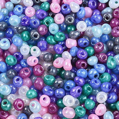 6/0 Opaque Colours Glass Seed Beads SEED-N007-18D-1