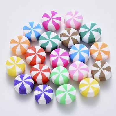 Handmade Polymer Clay Beads CLAY-R084-01-1