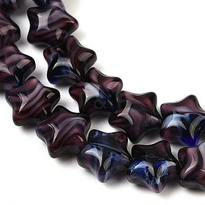 Handmade Millefiori Glass Beads Strands LAMP-H067-01K-1