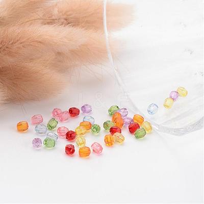 Dyed Transparent Acrylic Beads DB4MMM-1