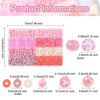 Pink Color Theme DIY Jewelry Kits DIY-YW0012-89-1