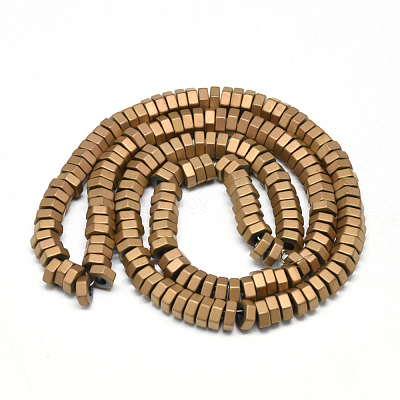 Electroplate Non-magnetic Synthetic Hematite Beads Strands G-T061-08H-1