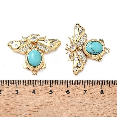 Brass Micro Pave Clear Cubic Zirconia Box Clasps KK-C075-43B-G-1