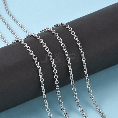 Tarnish Resistant 3.28 Feet 304 Stainless Steel Cable Chains X-CHS-R008-12-1