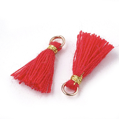 Polycotton(Polyester Cotton) Tassel Pendant Decorations FIND-S281-17-1
