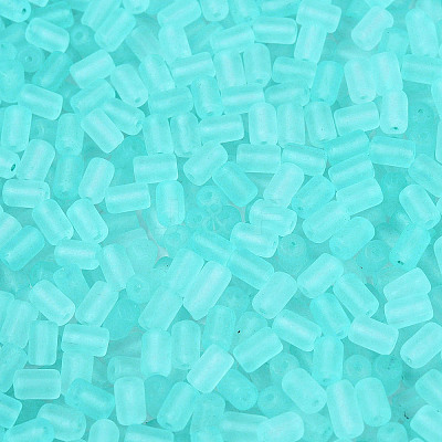 FGB Frosted Transparent Glass Seed Beads SEED-N013-05A-10-1