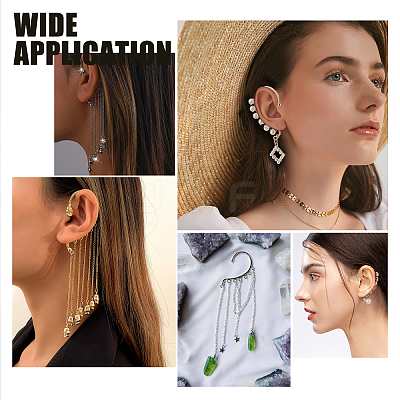 36Pcs 3 Colors Alloy Ear Cuff Findings FIND-PH0004-42-1