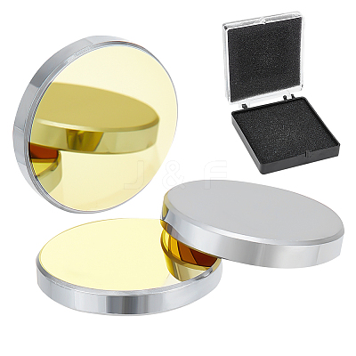 Silicon Gold-Plated Reflective Lens AJEW-WH0248-391A-1
