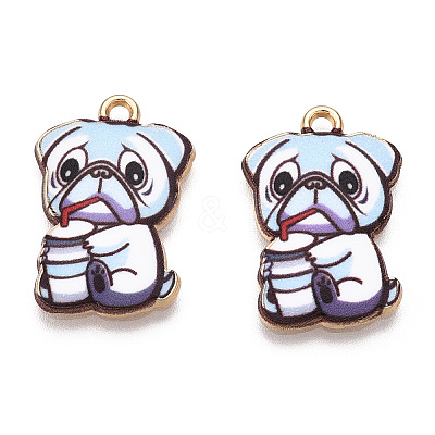 Printed Alloy Pendants ENAM-N056-199D-1