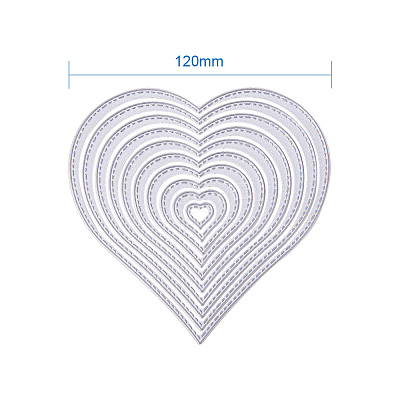 Carbon Steel Cutting Dies Stencils Sets DIY-PH0010-04-1