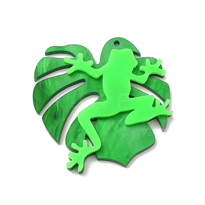Opaque Acrylic Pendants OACR-H024-09-1
