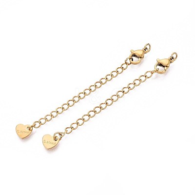 304 Stainless Steel Curb Chain Extender X-STAS-G310-06G-1