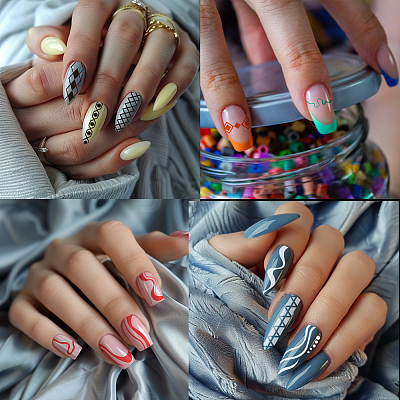 Stainless Steel DIY Nail Art Templates MRMJ-WH0092-028-1