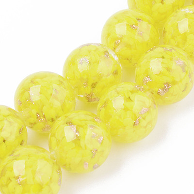 Handmade Gold Sand Lampwork Beads LAMP-S194-008C-05-1