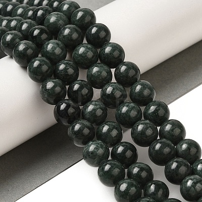 Natural Black Jade Beads Strands G-H067-A03-10MM-1