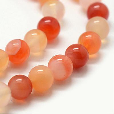 Natural Agate Beads Strands G-F417-01-8mm-1