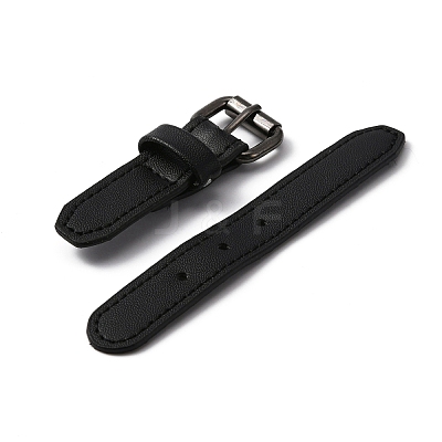 PU Imitation Leather Sew on Toggle Buckles FIND-WH0114-32B-1