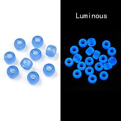Transparent & Luminous Plastic Beads KY-T025-01-H01-1