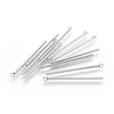 Tarnish Resistant 202 Stainless Steel Pendants STAS-F186-03P-1.5x35mm-1