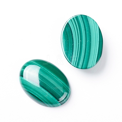 Natural Malachite Cabochons G-E557-03K-1