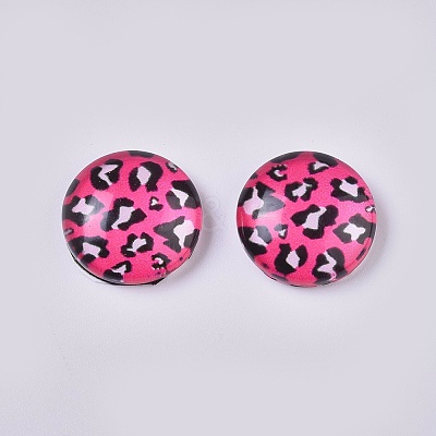 Glass Cabochons LS-GLAA-WH0015-09G-1