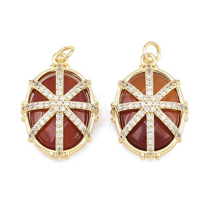 Natural Carnelian Faceted Pendants GG-CBA110A-05G-1