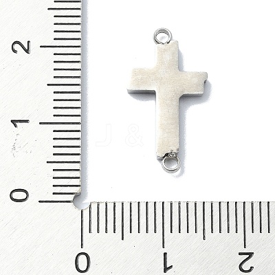 304 Stainless Steel Crystal Rhinestone Connector Charms STAS-Z065-02P-03-1