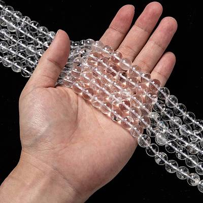 Natural Quartz Crystal Beads Strands G-H236-05B-10mm-1