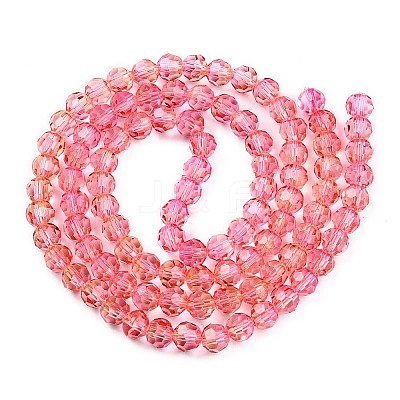 Baking Paint Transparent Glass Beads X1-DGLA-A035-T6mm-A01-1
