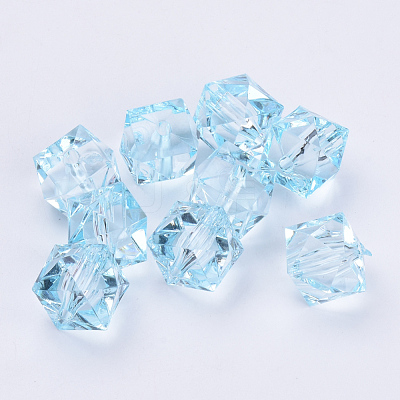 Transparent Acrylic Beads X-TACR-Q259-8mm-V38-1