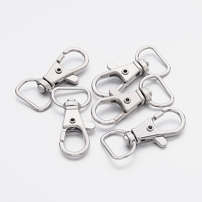 Zinc Alloy Swivel Lobster Claw Clasps X-E341-5-1-1