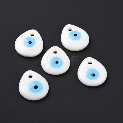 Handmade Lampwork Evil Eye Pendants LAMP-E106-01B-1