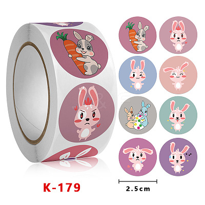 8 Styles Easter Stickers EAER-PW0001-097C-1