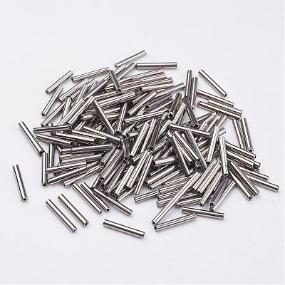 Glass Bugle Beads SEED-E001-6mm-TH-1