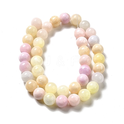 Natural Green Jade Beads Strands G-G757-03-4mm-1