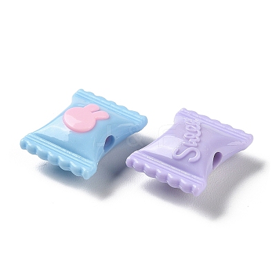 Two Tone Opaque Acrylic Beads SACR-I005-09B-1