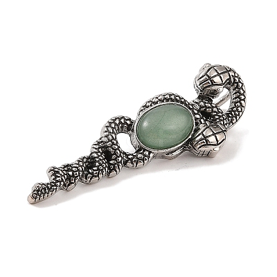 Natural Green Aventurine Pendants G-A224-03AS-06-1