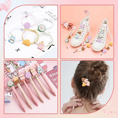 50Pcs Opaque Resin Decoden Cabochons RESI-CJ0002-78-1