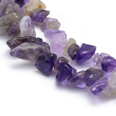 Natural Amethyst Beads Strands G-P332-07-1