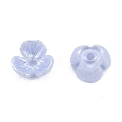 Resin Imitation Pearl Bead Caps X-RESI-N036-01A-1